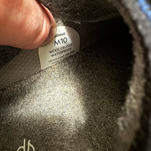 BRAND NEW - Allbirds Men's Wool Cruiser Waterproof Blue Size 10 - Picture 7 of 7